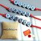 Personalized Rakhi for Brother Raksha Bandhan Handmade Customize Rakhi Thread for Bhaiya Custom Name Rakhi Card Hindu Bracelet Rakhi